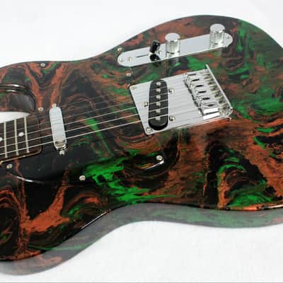 Custom Swirl Painted and Upgraded Fender Squier Telecaster With Matching Pickguard image 18