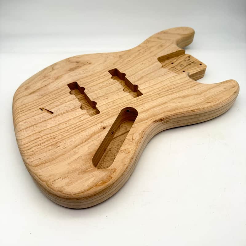 Jazz Bass Body 5-String Swamp Ash Unfinished 2-Piece Light Mint/New bb6505 image 1