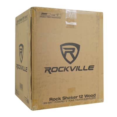 Rockville Rock Shaker 12" Inch Wood 800w Powered Home Theater Subwoofer Sub image 10