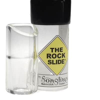 The Rock Slide GRS-LC Rock Glass Guitar Slide Size Large Ring Size 10-12 Clear image 1