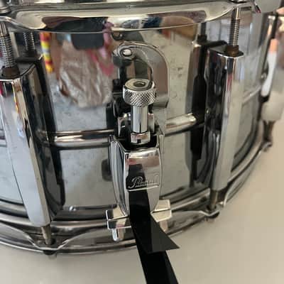 Pearl SensiTone Elite 14x6.5" Steel custom alloy Snare Drum 2010s - Chrome Over Steel image 4
