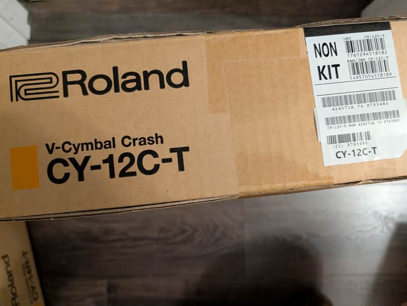 New Sealed Roland CY-12C-T V-Cymbal 12" Crash Pad 2022 - Present - Black image 1