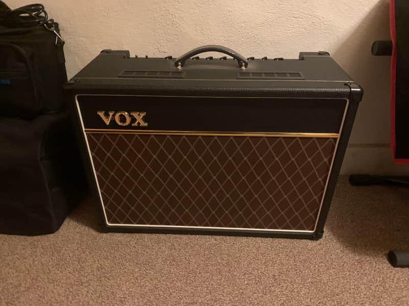 Vox AC15C1X Custom 2-Channel 15-Watt 1x12" Blue Alnico Guitar Combo 2010 - 2019 - Black image 1