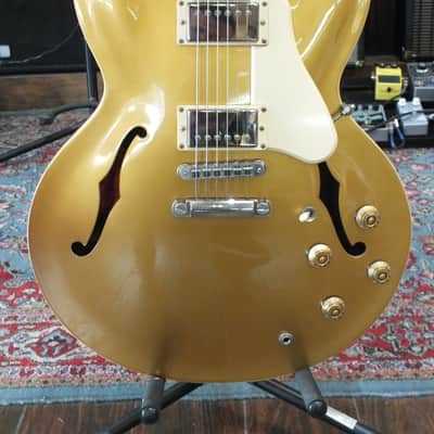 2013 Gibson ES-335 Memphis Gold Top w Dot Inlays image 1