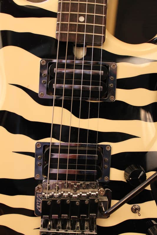 1984 Aria Pro II RS Inazuma V in Zebra Stripe | Reverb