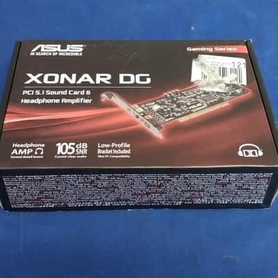 ASUS Xonar DG PCI Sound Card 5.1 channels Headphone Amp w/ Driver/Manual CD NOS image 2