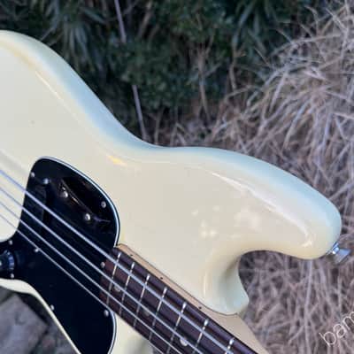 1978 Fender Musicmaster Bass - White - One Owner - Perfect! - OHSC image 10