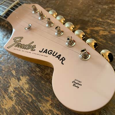 Fender Japan Limited Edition Traditional 60's Jaguar FSR Shell Pink w/ MH Unplayed w/ Softcase & Docs MIJ image 8