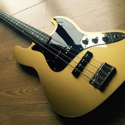 Very Rare Factory Shoreline Gold Fender Aerodyne Jazz Bass 2013 MIJ image 1