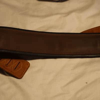 Iconic Leathers 3.25" Wide Brown Dual Padded Leather strap image 5