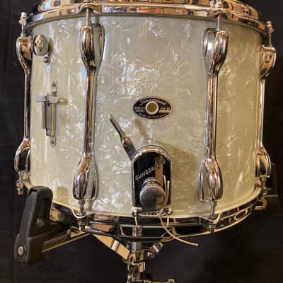 Slingerland - 10x14" No. 142 Marching Snare Drum, 1968–1972 - Marine Pearl image 4