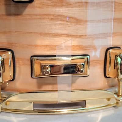 WATCH VIDEO! OCEAN PACIFIC CUSTOMIZED UPGRADED SNARE DRUM (OPDC) ASH ON MAPLE - LACQUERED CLEAR image 7