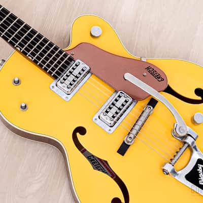 2004 Gretsch G6118T-120 Anniversary Bamboo Yellow w/ TV Jones Classic FilterTron, Bigsby & Case image 8
