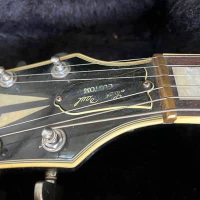 1990's Fernandes Burny LC-75 John Sykes Custom Black ALL Mahogany body Made in Japan image 7