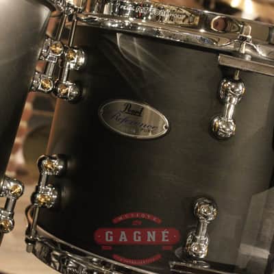 Pearl Reference Pure 6-piece Matte Black Drum Set (10-12-13-14-16-22) image 5