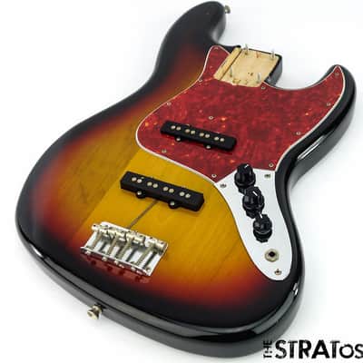 LOADED Vintage 62 RI Fender Jazz Bass BODY 1962 J Bass Guitar 3 Color Sunburst image 2