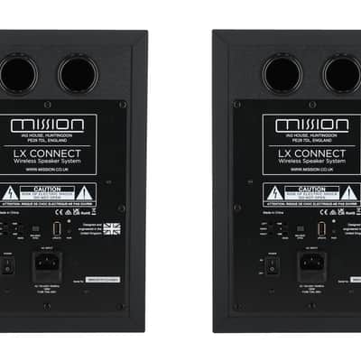 Mission LX CONNECTBK 120w True Wireless Bookshelf Speaker System w/Hub in Black image 4