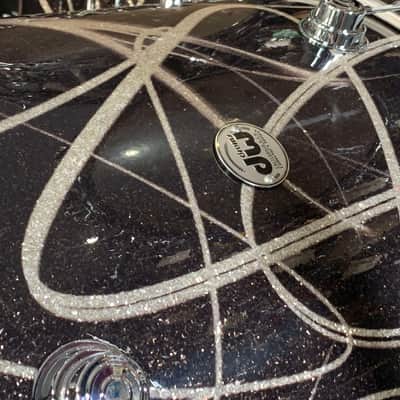 ~NEW~ DW Collector's Series 333 Maple 4-Piece 10/12/16/22 Drum Kit Set in Smoke Glass Contrail FinishPly w/ Chrome Hardware image 8