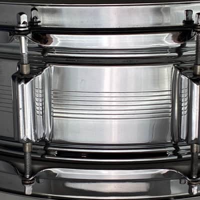 Vintage Rogers 7 Line Dyna-Sonic 5x14 COB Snare Drum #4129 (all orig) image 11