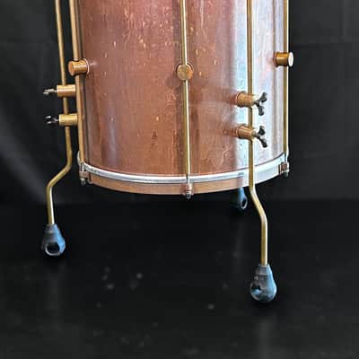 A&F Drum Co. Raw Copper Bop Drum Set (12/14/18) 2025 - Copper Patina image 15