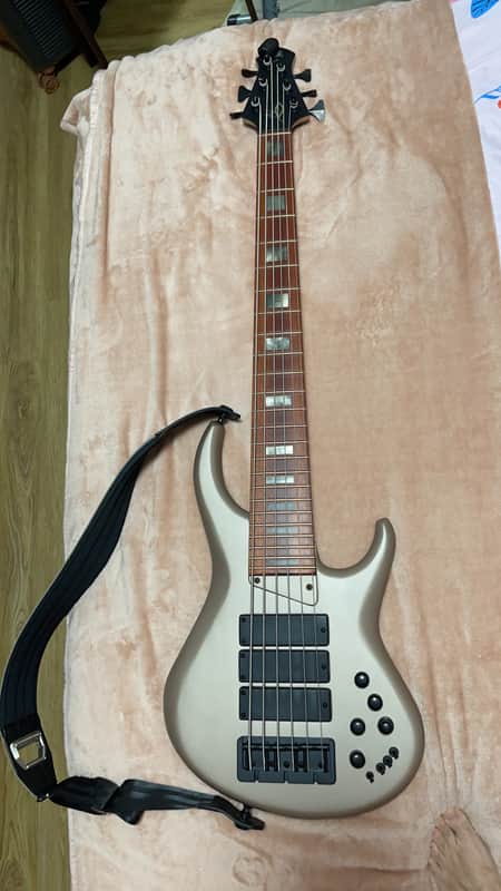 MTD ( Michael Tobias ) Custom 6 Strings with 3 Bartolini Pickups & Bartolini Preamp 2021 Champaign M image 1