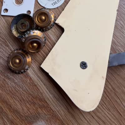 Gibson aged set, Pickguard, Pickup rings, switch plate, Top Hat knobs and jack plate, Les Paul, relic | 59 Parts image 3