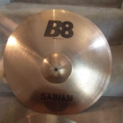 Sabian B8 cymbal set: ride crash & hi hats all clean! image 2