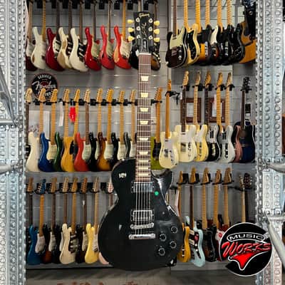Gibson Les Paul Studio 2012 Ebony Black Repaired Hea DS Tock image 2