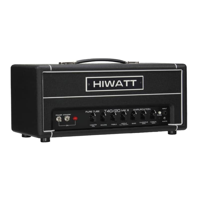 Hiwatt T-Series TB40/20 40/20-Watt Tube Guitar Amplifier Head - Black image 1