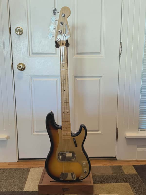 NEW Never Played Fender American Vintage '58 Precision Bass 2013 - 2017 - 3-Color Sunburst image 1