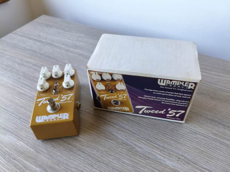 Wampler Tweed '57 Overdrive / Amp Simulator (2012) - Rare Early Hand-Made Version (Through-Hole Circuit) with Original Box, Bag & Factory Battery image 1