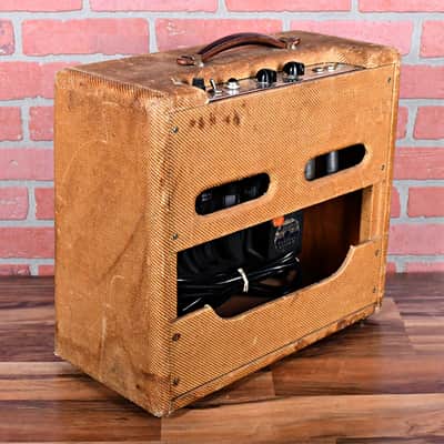 Fender Vintage 1958 Harvard Tweed 5F10 Circuit 1 x 10" 10 Watt Narrow Panel Amp RARE! image 6