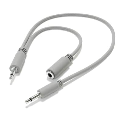 ExcelValley [13-Pack | 10 cm - 3.94"] Hopscotch Mono Splitter Y Patch Cables TS 3.5mm 1/8" Eurorack Synth image 3