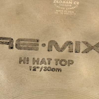 1998 12” Zildjian REMIX HIHATS 679g 820g image 2