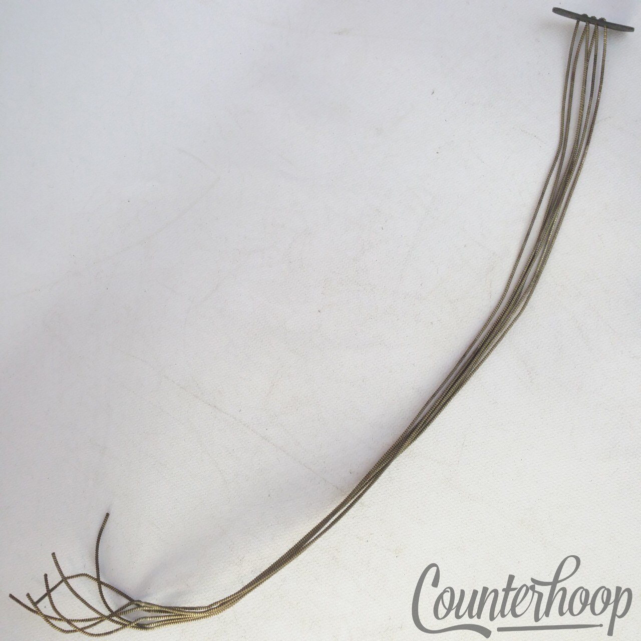 Ludwig 12" 6-Strands Snare Drum Coiled Metal/Cloth Wires+Leather Butt Plate USA — main photograph