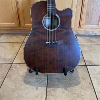 Takamine P1DC-12 SM 12-String Dreadnought Acoustic-Electric Guitar Medium Brown Stain image 3