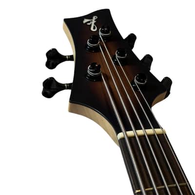 F Bass BN5 DELUXE 2020 - MATTE VARNISH - ANTIQUE BROWN BURST / BLACK GRAIN ENHANCE image 12