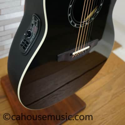 Ovation Pro Series 2771AX-5-G Balladeer Acoustic Electric Guitar - Black image 8
