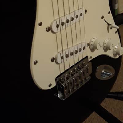Fender Squier Affinity 'Strat' Stratocaster Black AND a Fender Squier Affinity 'Strat' Stratocaster, 2008 Candy Apple Red with a Maple neck image 8
