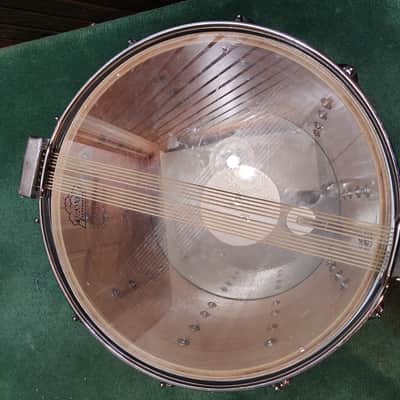 Ludwig Marching Snare Drum 15"(Diameter)x12"(Depth) 1970's - Black Wrap image 10
