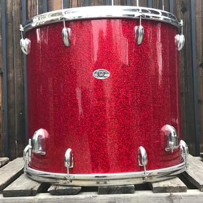 Slingerland 18”x20” Floor Tom 3ply O’rings- Red Glass (Rare) image 1