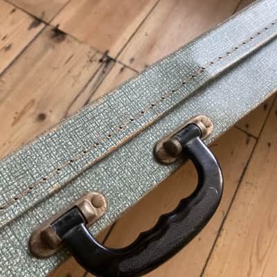 Vintage 1950s 60s Compressed Card Electric Guitar / Short Scale Bass Guitar Case image 6