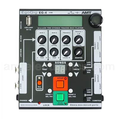 AMT Electronics EG-4 EgoGig Live Performance Multi-Track Audio Playback Player Backing Track System image 1