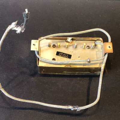 Gibson Patent # Sticker T-top Humbucker pickups 1968 - T-Tops w Gold Covers Narrow spacing PAFs Byrdland image 16