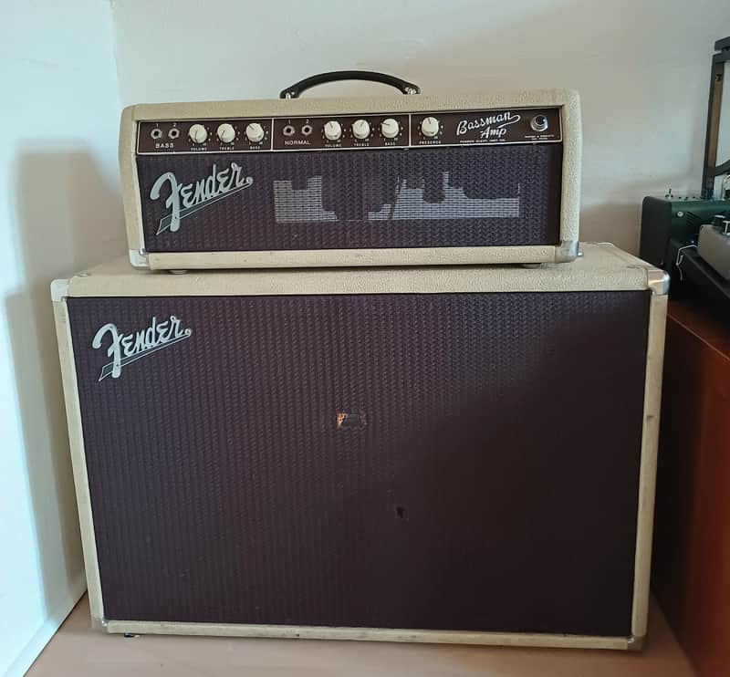 Fender Bassman 2-Channel 50-Watt Guitar Amp Head 1964 - 1967 - Black Panel image 1
