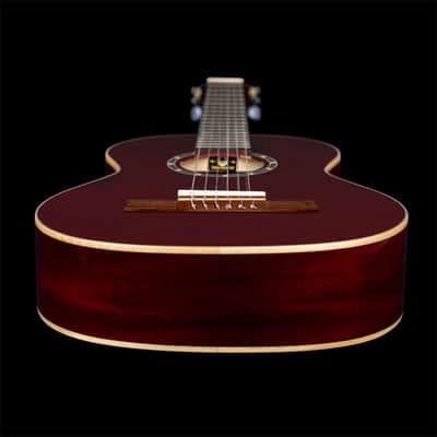 Ortega R121-3/4 WR Wine Red, inkl. Bag - 3/4 classical guitar image 7
