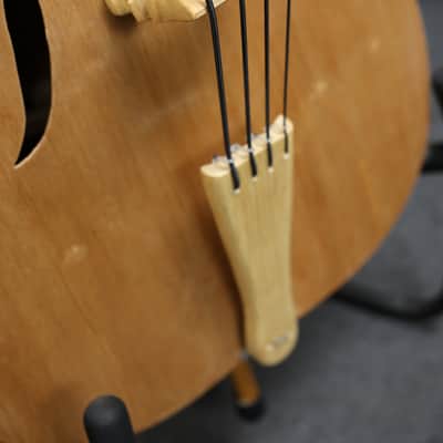 Handcrafted All-Wood Tololoche (Double Bass) with Wood Stripe Edge image 6