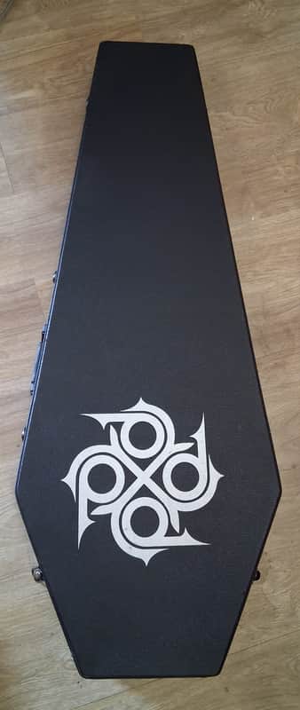 Coffin Case PDX Tomb II Coffin Case Hard Guitar Case Les PaulGuitar - Black image 1