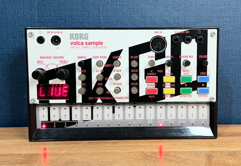 Korg Volca Sample OK GO Edition Digital Sample Sequencer - White with OK GO Logo image 1