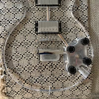 Unbranded Crystal Clear Acrylic Lucite Les Paul Clear image 8